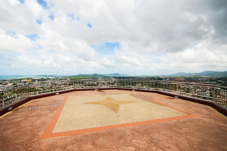 Phuket Town from Khao Rang viewpoint, Thailandの写真素材