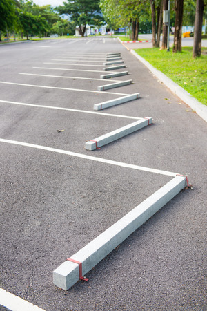 Space for car parking in the park, outdoorの写真素材