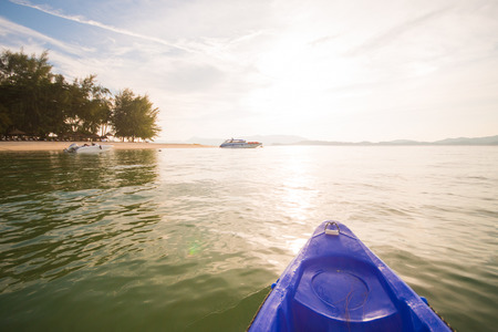 beautiful island view from kayakingのeditorial素材