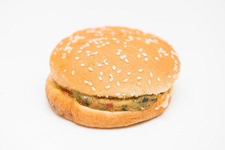 delicious basil pork burgers, foodの写真素材