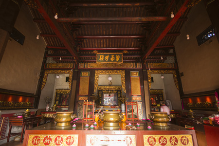 PENANG, MALAYSIA-AUGUST 10, 2015 inside of Snake Temple at Penang, Malaysia, travelのeditorial素材