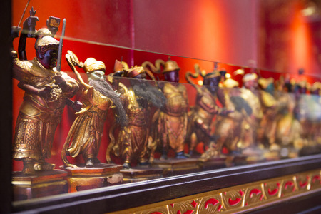 Chinese goddess statue in the shrine, religionのeditorial素材