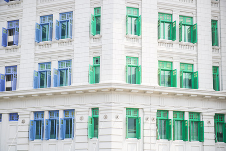 colorful of MICA building It was known as the Old Hill Street Police Station in Singapore, landmarkの写真素材