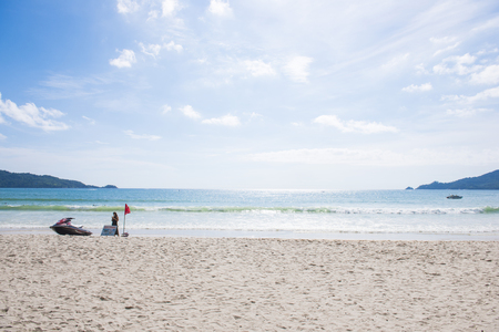 Patong Beach, Phuket, Thailand - July 25, 2016 : beautiful tropical beach at Patong beach, Phuket, Thailand, landmarkのeditorial素材