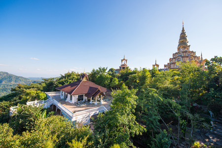 Phetchabun, Thailand - November 27, 2016 :Wat Pha Sorn Kaew temple landscape on Khao Kho mountain at Phetchabun, Thailandのeditorial素材