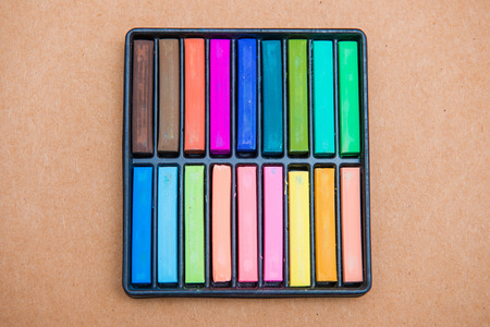 colorful crayons for painting on paper, Stationery