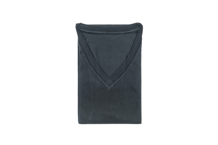 black T-shirt on white background , clothingの写真素材