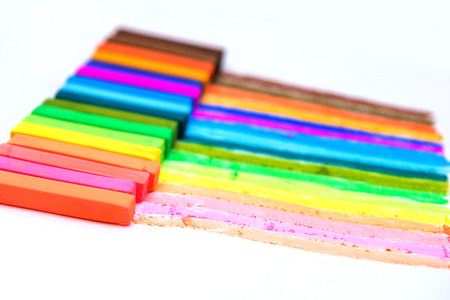 colorful crayons for painting on paper, Stationery