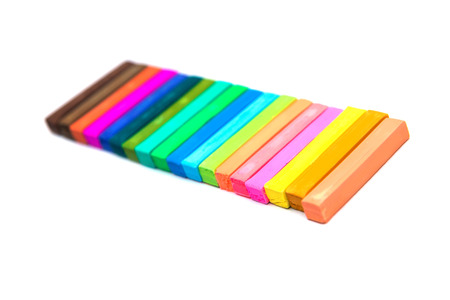 colorful crayons for painting on paper, Stationeryの写真素材