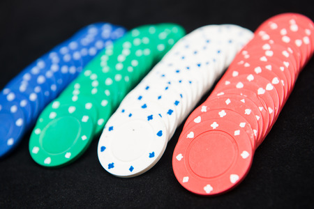 casino chips for play in casino , gambling