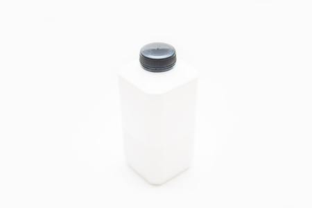white plastic bottle of milk , product