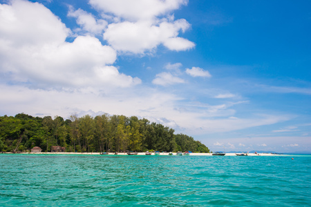 Thailand , 30 April 2017 ::Bamboo island nd beautiful beach at Krabi , Thaialndのeditorial素材