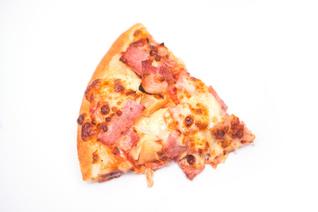 Slice of homemade pizza, foodの写真素材