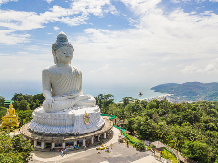 Thailand - 21 July 2017 ::The big buddha on Nakkerd Hills Phuket,Thailandのeditorial素材