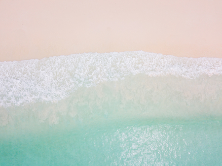 Aerial view of Horse Shoe Island in Myanmar, high angle viewの写真素材