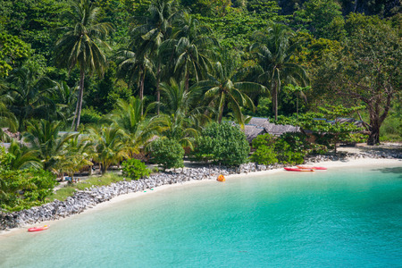 Beautiful sea view of Horse Shoe Island in Myanmar from a viewpoint, seaの写真素材
