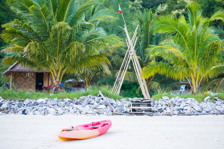 Beautiful Horse Shoe Island in Myanmar, beachのeditorial素材