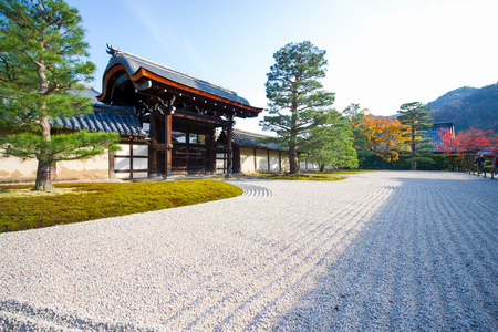 Tenryu-ji garden in Arashiyama, Kyoto, Japan