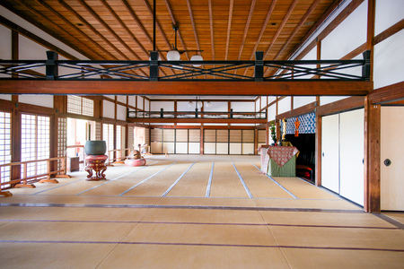 Kyoto, Japan - November 17, 2017 :The interior of Tenryu-ji Temple in Kyoto, Japanのeditorial素材