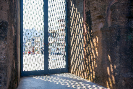 Macau - January 15, 2018 :The ruins of the old wall St. Paul Catholic Church, historic architecture as landmark of Macauのeditorial素材