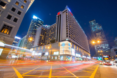 TSIM SHA TSUI, HONG KONG - January 09, 2018 :Tsim Sha Tsui street is a popular shopping place in Hong Kong, landmarkのeditorial素材