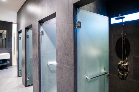 bathroom and dressing room in fitness,facilities