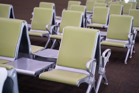 seat in passenger terminal airport,seatの写真素材