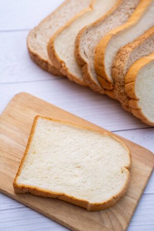close up sliced whole grain bread,bakery