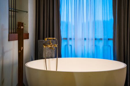 luxury bathtub in shower room, bathtubの写真素材