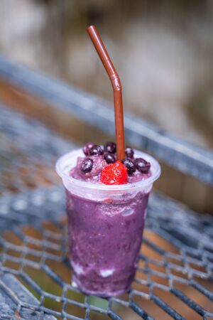 Mixed berry smoothie frsh for drink,smoothieの写真素材