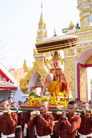 1 february 2020 - Nakhon Phanom: religious ceremony in Nakhon Phanom province, Thailand