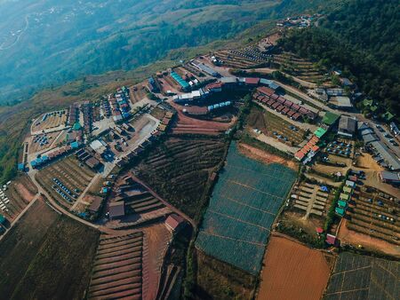 aerial view of Phu Tubberk in Phetchabun province,Thailandの写真素材