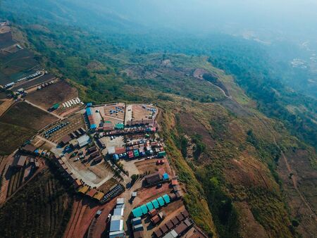 aerial view of Phu Tubberk in Phetchabun province,Thailandの写真素材