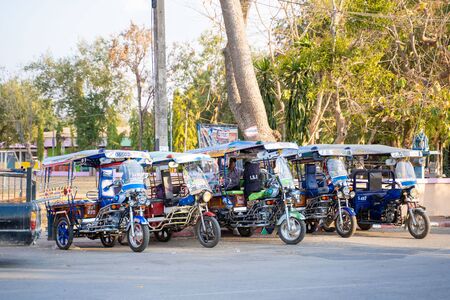 skylab or Tuk Tuk classic tricycle in ChiangKhan city,Loei