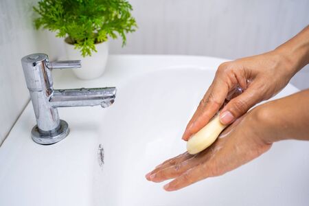 washing hand for protection against viruses,clean