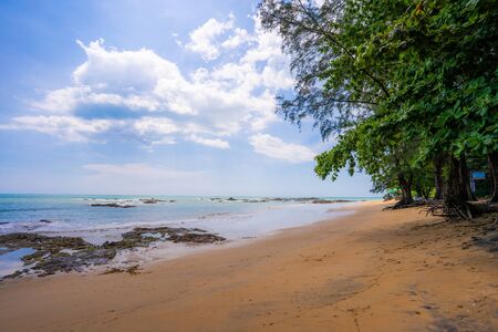 no people on Nang Thong Beach in Khaolak,Thailandの写真素材