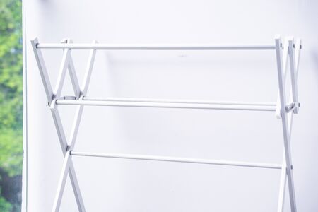 aluminium clothes hanger in home,launder