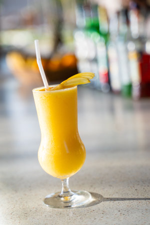fresh mango smoothie for drink,smoothieの写真素材