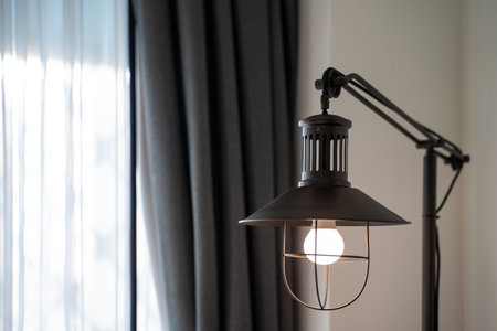 design table lamp for decorate home,lampの写真素材
