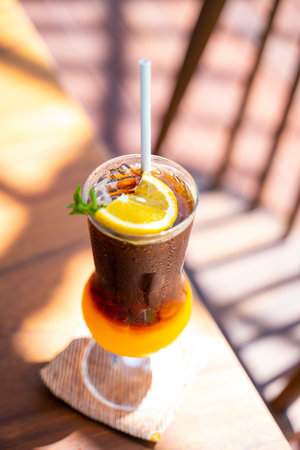 orange juice espresso iced coffee for drink,coffee