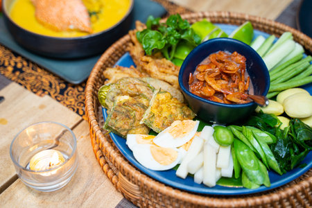 shrimp chili paste Thai southern food,chili pasteの写真素材