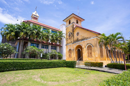 old and beautiful church in Trang province Thailand,churchの写真素材