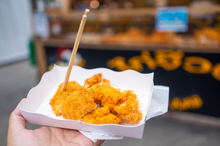 deep fried chicken with spicy powder,chickenの写真素材