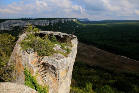 Crimea. A mysterious and beautiful cave cityの写真素材