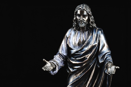 Statue of Jesus Christ with hands outstretchedの写真素材