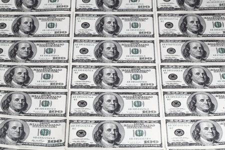 Background from dollars. Riches, luxury, good luck