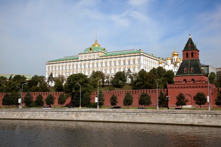 Moscow Kremlin, view from Moscow riverの写真素材