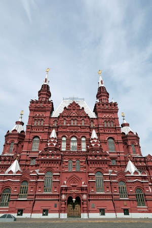 Red square in Moscow, Russian federation. History Museumの写真素材