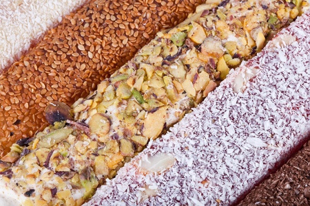 Traditional very fresh and sweet Turkish delight