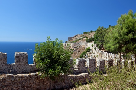 Turkey. Ruins of Ottoman fortress in Alanya